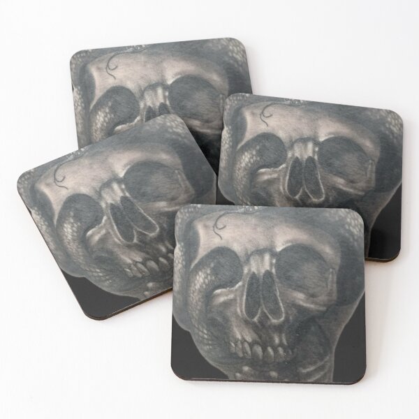 Item preview, Skull snake tattoo designed and sold by MatrixTattoo.