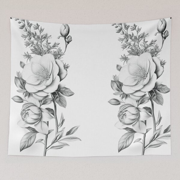 Item preview, Floral Tattoo Design designed and sold by MatrixTattoo.