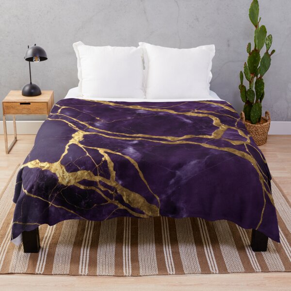 Item preview,  Abstract landscapes in purple and yellow fake marble designed and sold by DesignArtFull.