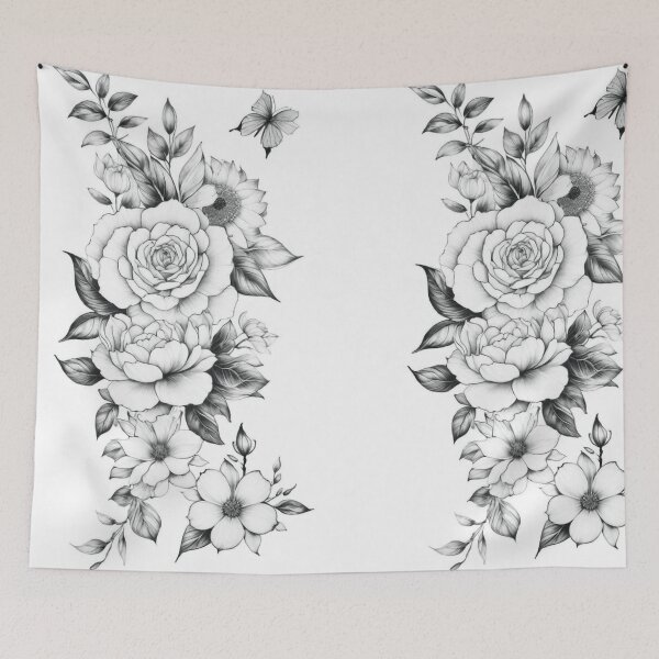 Item preview, Flowers Tattoo Design designed and sold by MatrixTattoo.