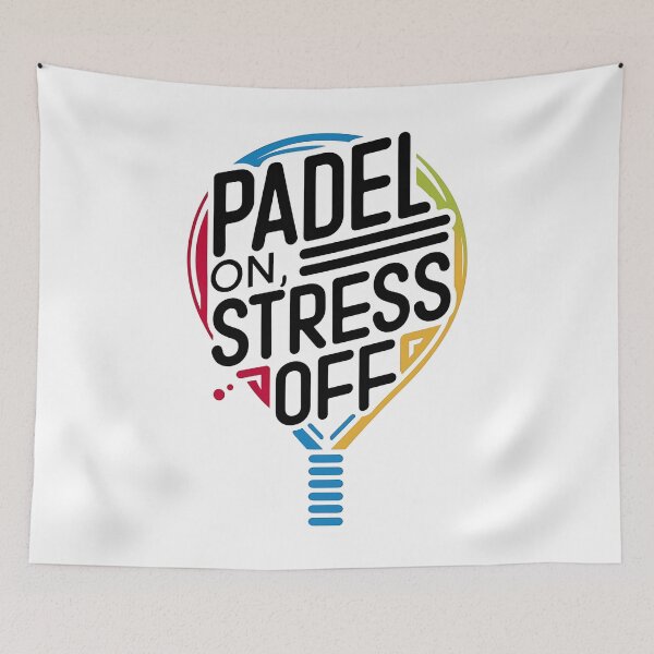 Item preview, Padel On, Stress Off Padel Player designed and sold by DomTeesHaven.