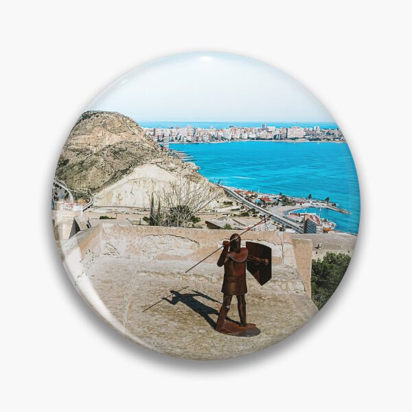 Item preview, Alicante, Spain - Iron statue of a medieval warrior at Santa Barbara Castle designed and sold by Stuart Chard Photography.