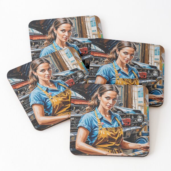 Item preview, Car Repair Shop Girl designed and sold by mvojnovic1992.