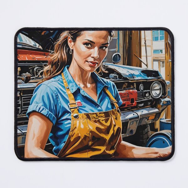 Item preview, Car Repair Shop Girl designed and sold by mvojnovic1992.