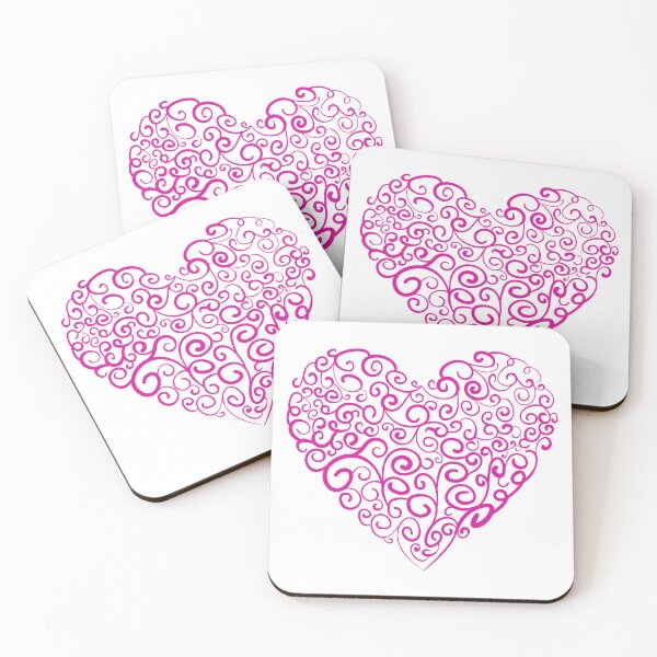 Item preview, Spiral textured pink heart for Valentines Day designed and sold by CutieBlue.