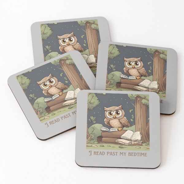 Item preview, I read past my bedtime night owl  designed and sold by sydney-syder.