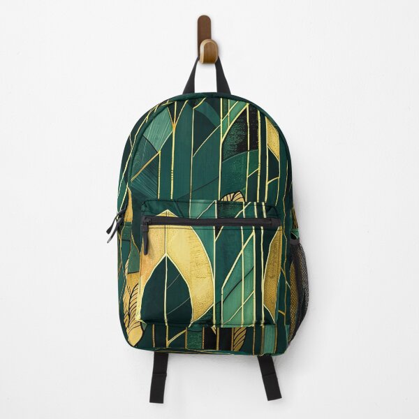 Item preview, Art Deco Design Gatsby Glamour Dark Green Gold Luxurious Pattern designed and sold by Vic Torys ☆.