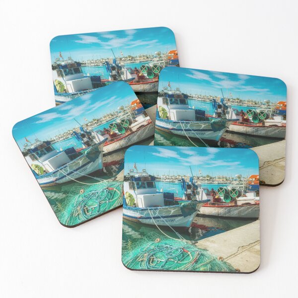 Item preview, Santa Pola, Alicante, Spain- Fishing Boats moored in the port of Santa Pola, Alicante. Spain. Sunny day of winter. designed and sold by Stuart Chard Photography.