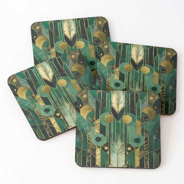Item preview, Gold Geometric Pattern Gatsby Inspired Luxurious Aesthetic designed and sold by Vic Torys ☆.