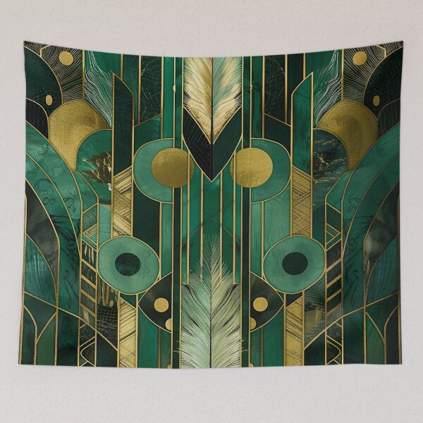 Item preview, Gold Geometric Pattern Gatsby Inspired Luxurious Aesthetic designed and sold by Vic Torys ☆.