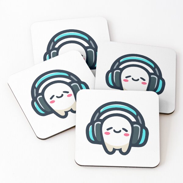 Item preview, Cute Kawaii Ghost with Headphones - Adorable Music Lover designed and sold by Akioos.