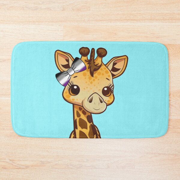 Item preview, Copy of Cute Giraffe with Asexual Pride Flag Bow, Kawaii Ace Pride Design  designed and sold by Travelslightly.