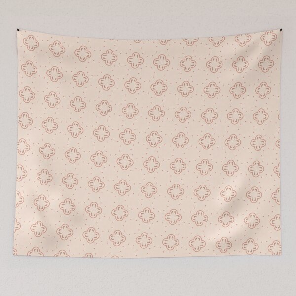 Item preview, Pink Flowers And Circles Flowers Pattern designed and sold by PatternsPalette.
