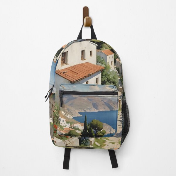 Item preview, Greek village landscape designed and sold by Cloofur.