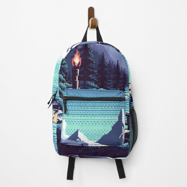 Item preview, Skyrim Snowy Mountain Skyline Pixel Art designed and sold by Jake-Carter0.