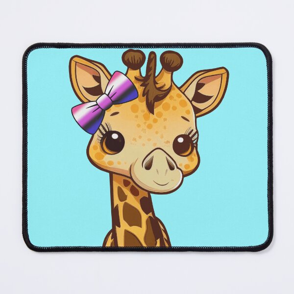 Item preview, Cute Giraffe with Genderfluid Pride Flag Bow, Kawaii Genderfluid Pride Design designed and sold by Travelslightly.