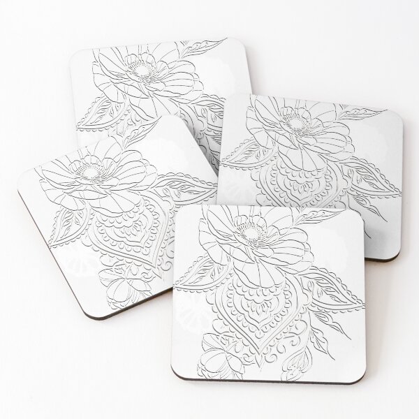 Item preview, Henna Flower designed and sold by MatrixTattoo.