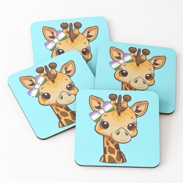 Item preview, Cute Giraffe with Genderqueer Pride Flag Bow, Kawaii Genderqueer Pride Design  designed and sold by Travelslightly.