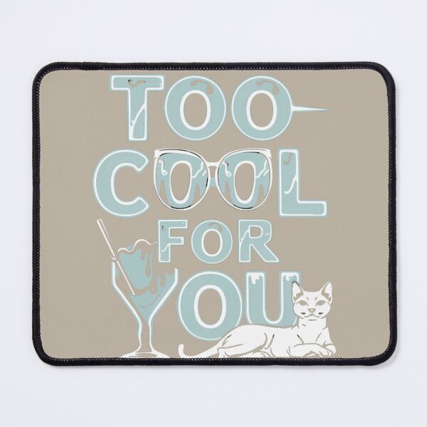 Item preview, Icy cat and funny lemonade drinking: Too cool for you designed and sold by Ajax90.