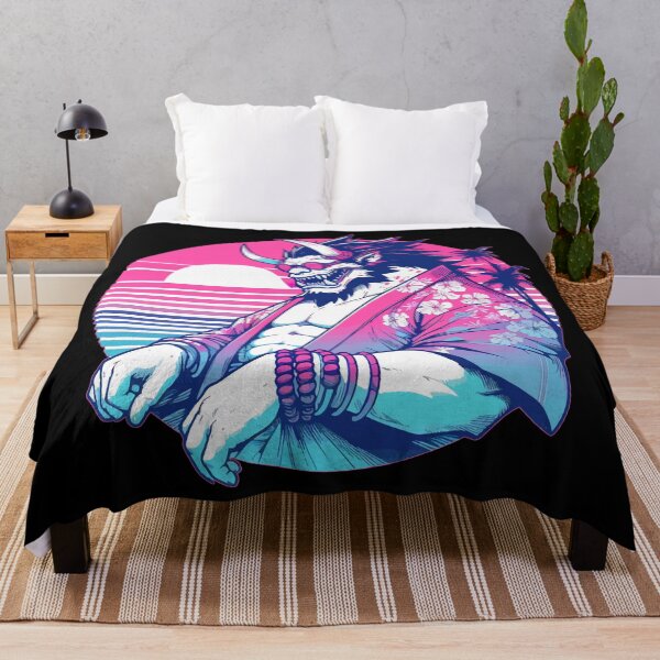 Item preview, Oni Yokai Ogre On Summer Palm Beach designed and sold by TomFrontierArt.