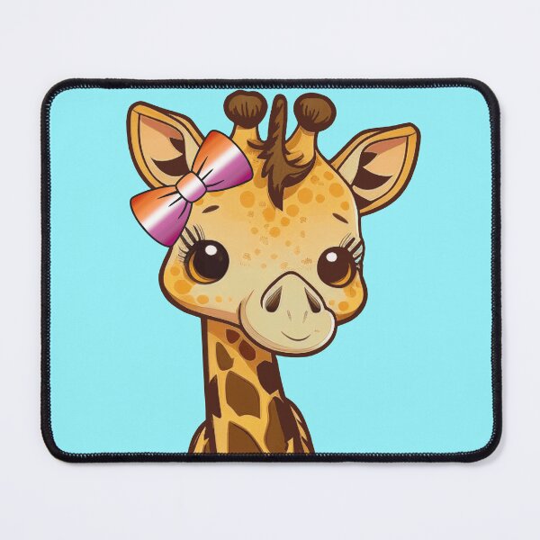 Item preview, Cute Giraffe with Lesbian Pride Flag Bow, Kawaii Lesbian Pride Design designed and sold by Travelslightly.