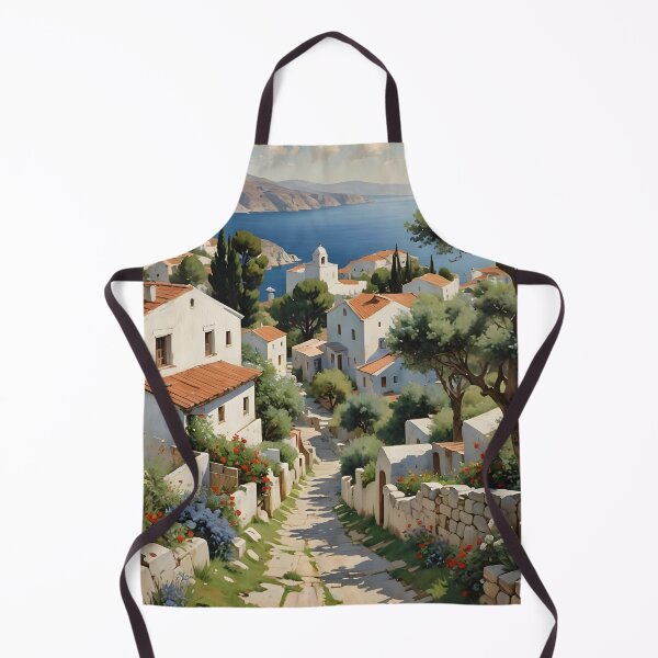 Item preview, Greek village landscape designed and sold by Cloofur.