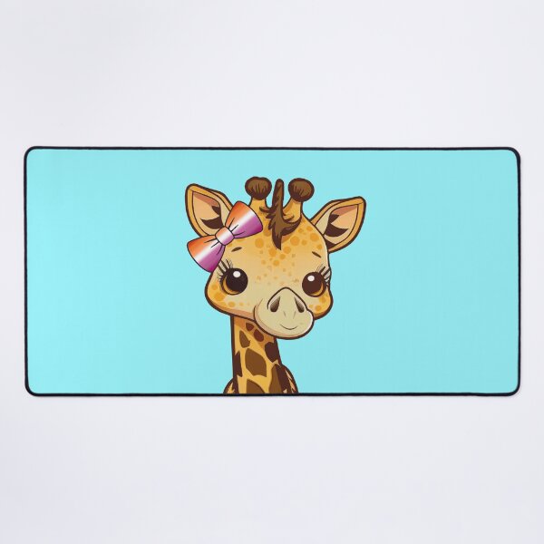 Item preview, Cute Giraffe with Lesbian Pride Flag Bow, Kawaii Lesbian Pride Design  designed and sold by Travelslightly.