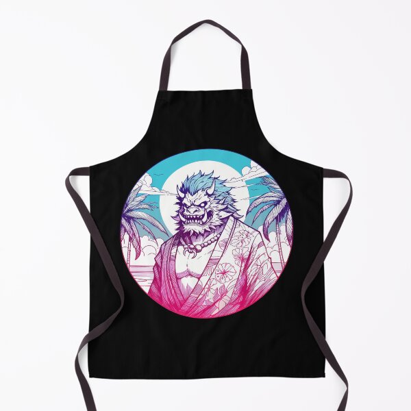 Item preview, Oni Yokai Ogre On Summer Time Palm Beach designed and sold by TomFrontierArt.