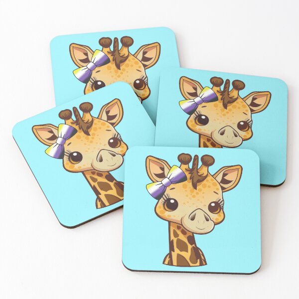 Item preview, Cute Giraffe with Nonbinary Pride Flag Bow, Kawaii Enby Pride Design  designed and sold by Travelslightly.