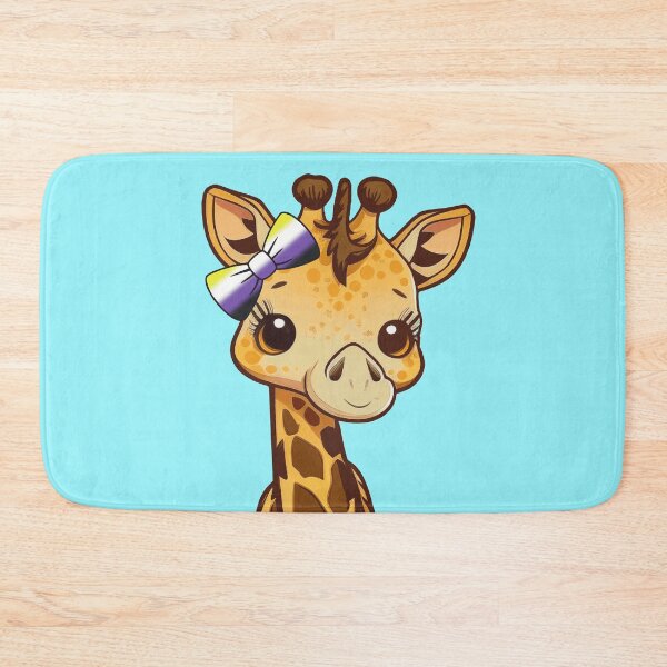 Item preview, Cute Giraffe with Nonbinary Pride Flag Bow, Kawaii Enby Pride Design  designed and sold by Travelslightly.