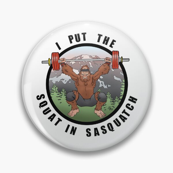 Item preview, Sasquatch levantando pesas designed and sold by SarahHaggardArt.