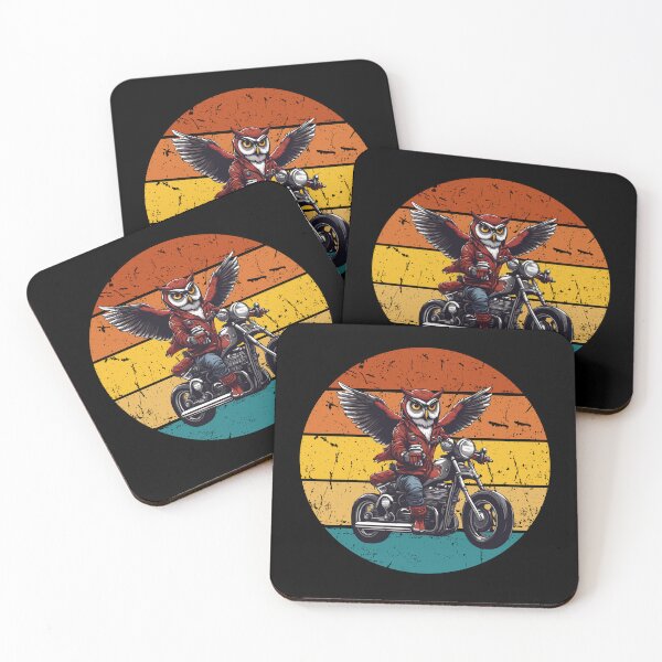 Item preview, Retro Biker Owl wings designed and sold by sydney-syder.