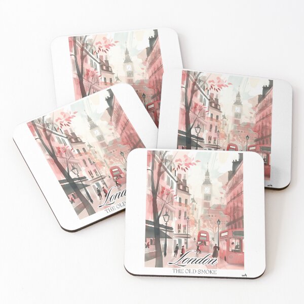 Item preview, London: The Old Smoke - Pastel City Poster designed and sold by Moisky Art.
