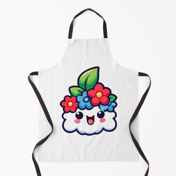 Item preview, Cute Kawaii Cloud with Flowers - Adorable Nature designed and sold by Akioos.