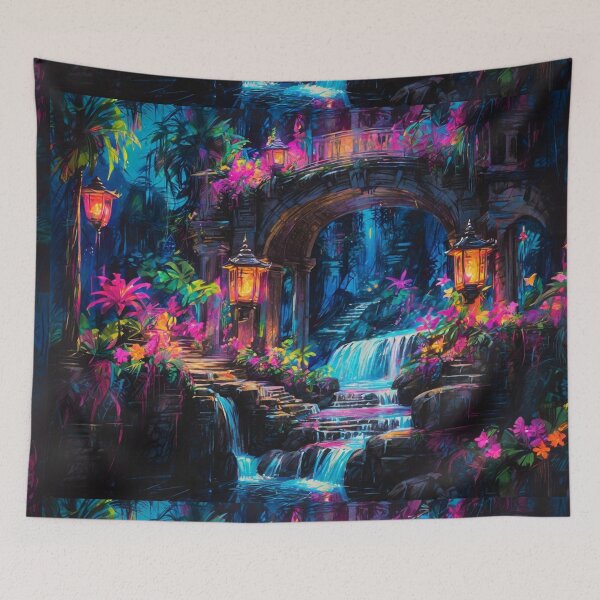 Item preview, Tropical Waterfall Oasis designed and sold by Sadia  Jannat.