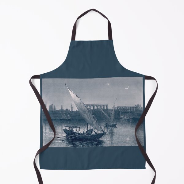 Item preview, Boats Dhows Luxor Egypt 19th Century designed and sold by RocketshipRetro.