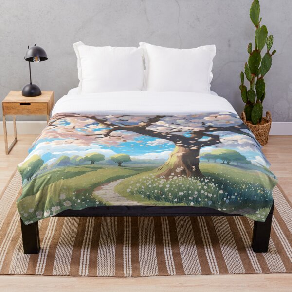 Item preview, Un parque de cerezos en flor designed and sold by MoriFantasy.
