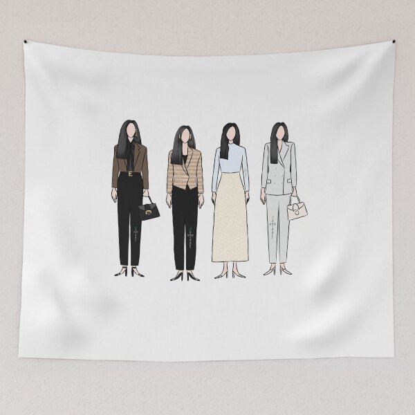 Item preview, Kim Ji Won Outfit From Queen Of Tears Korean Drama  designed and sold by ArtRaftPro.