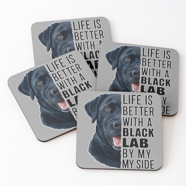 Item preview, Black Lab And Human Companionship Text Design designed and sold by ILOVEART247.