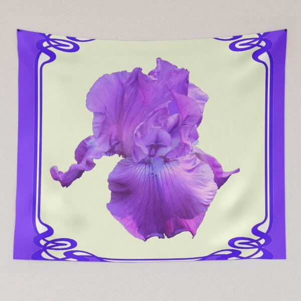Item preview, PURPLE ART NOUVEAU IRIS designed and sold by sharlesart.