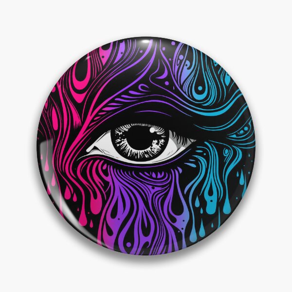 Item preview, Trippy androgynous Pride Flag Colored Eye, Evil Eye Androgyne Rave Design  designed and sold by Travelslightly.