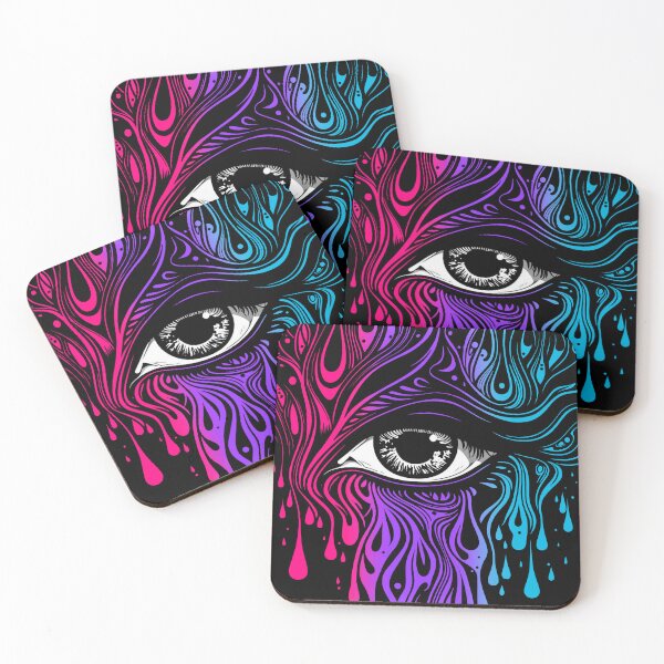 Item preview, Trippy androgynous Pride Flag Colored Eye, Evil Eye Androgyne Rave Design  designed and sold by Travelslightly.