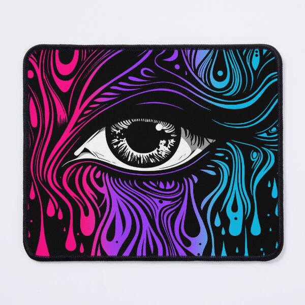 Item preview, Trippy androgynous Pride Flag Colored Eye, Evil Eye Androgyne Rave Design designed and sold by Travelslightly.