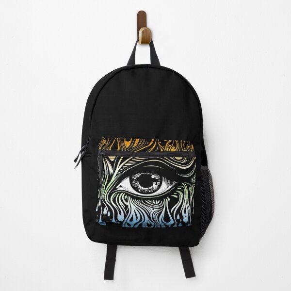 Item preview, Trippy AroAce Agender Pride Flag Colored Eye, Evil Eye AroAce Agender Rave Design  designed and sold by Travelslightly.
