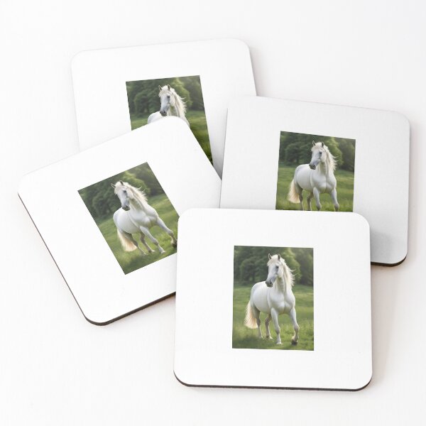 Item preview, Beautiul and majestic white horse designed and sold by Bellas-Artes-99.