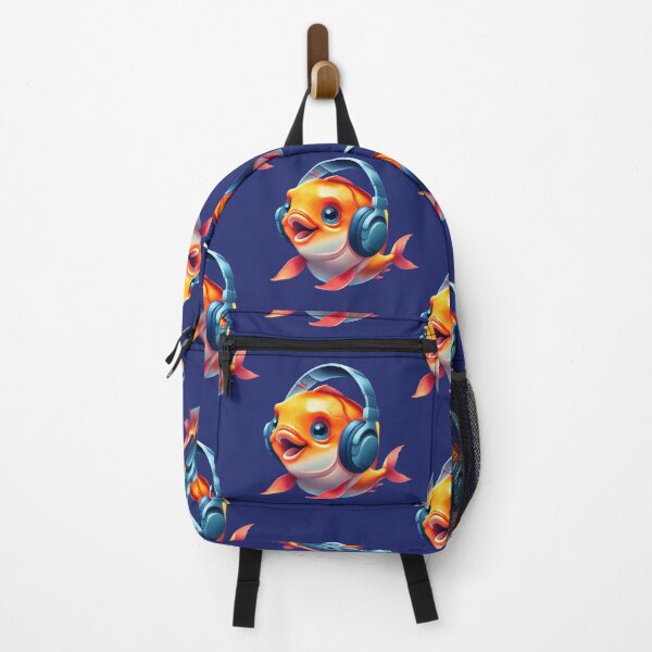 Item preview, Fish listening to music. designed and sold by Dudiudi.