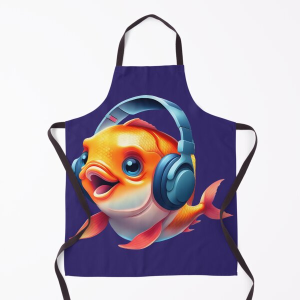 Item preview, Fish listening to music. designed and sold by Dudiudi.