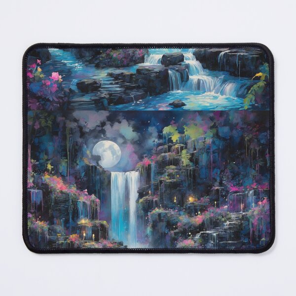 Item preview, Fantastical Moonlit Waterfall Garden designed and sold by Sadia  Jannat.