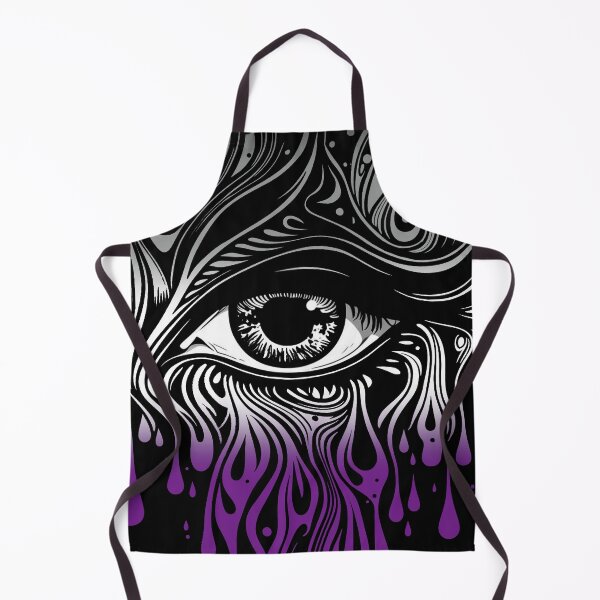 Item preview, Trippy Asexual Pride Flag Colored Eye, Evil Eye Ace Rave Design designed and sold by Travelslightly.