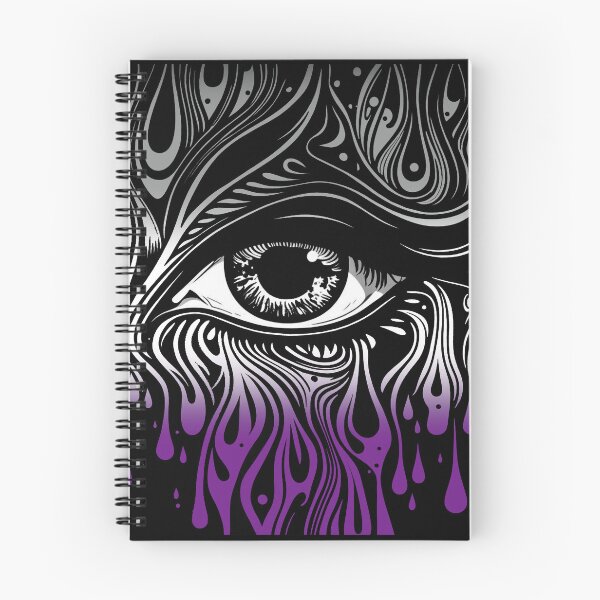 Item preview, Trippy Asexual Pride Flag Colored Eye, Evil Eye Ace Rave Design  designed and sold by Travelslightly.